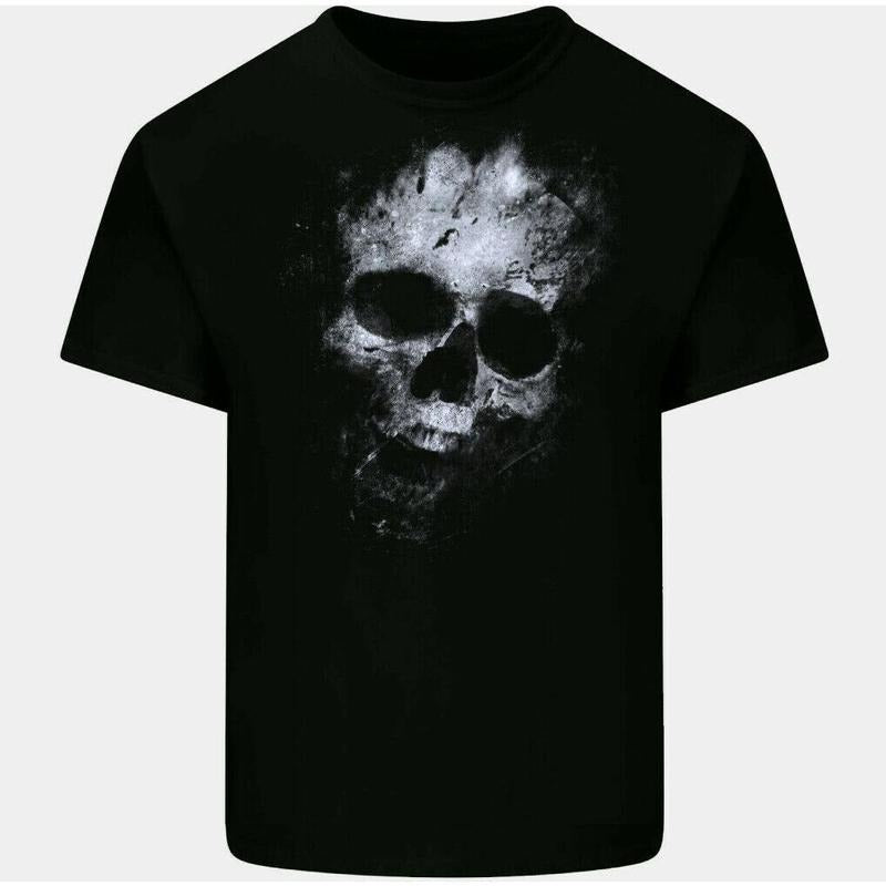 Terror Skull T-Shirt Mens Gothic Biker Heavy Metal Rock Music Motorbike Tee Top Made in USA Hoodie Sweatshirt