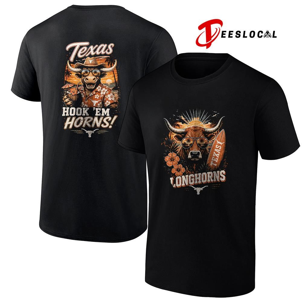 Texas Longhorns NCAA Tropical mascot shirt