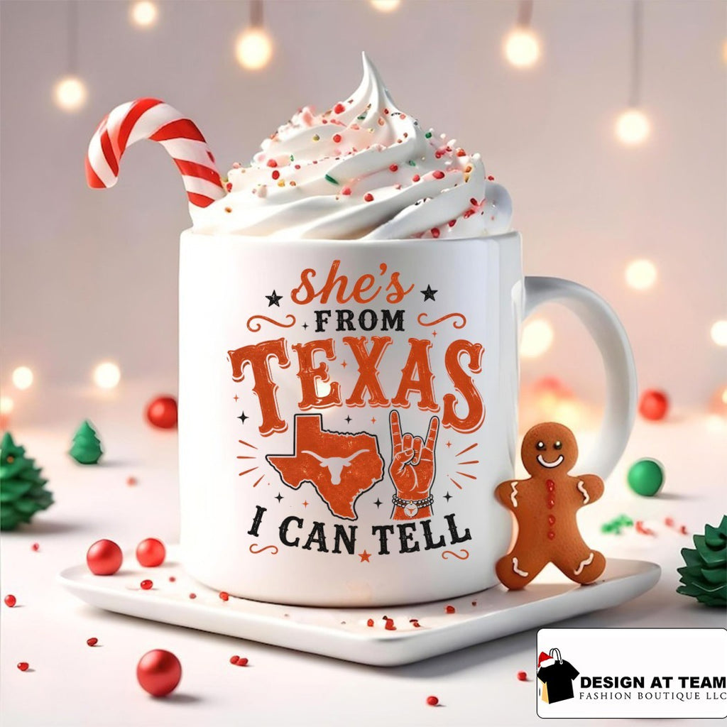Texas Longhorns She’s from Texas I can tell Texas Map 2026 shirt