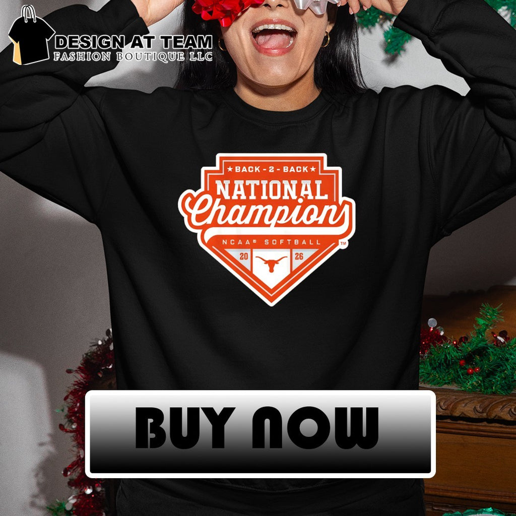 Texas Longhorns Softball 2026 NCAA Back 2 Back National Champions logo shirt