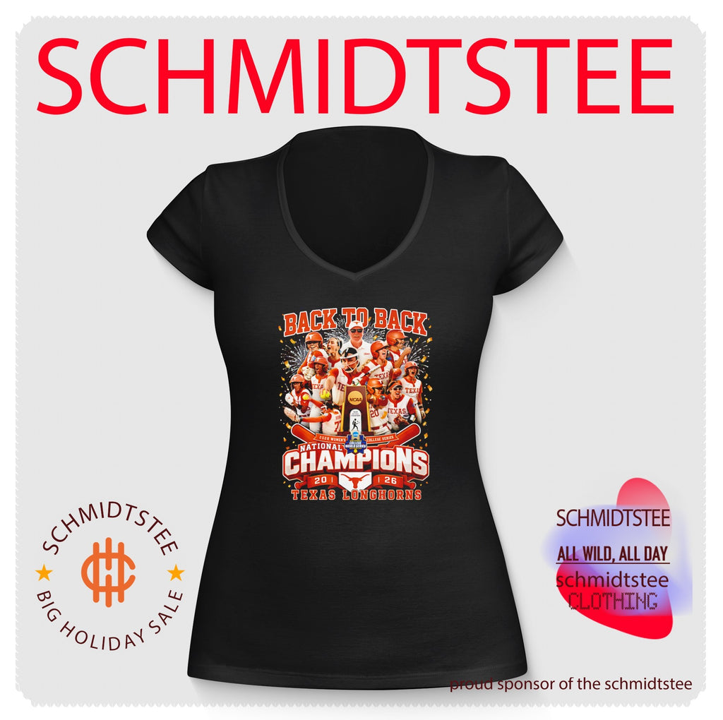 Texas Longhorns Softball ’26 WCWS National Champions back to back graphic shirt