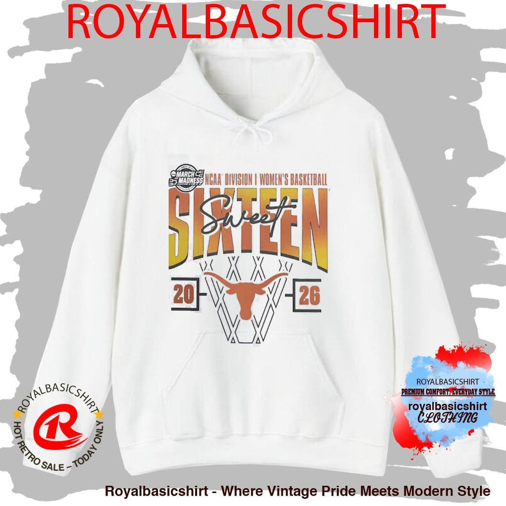 Texas Longhorns Women’s Basketball 2026 NCAA March Madness Sweet 16 T-Shirt