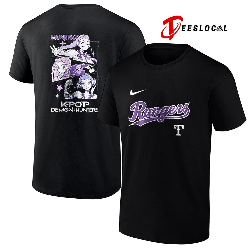 Texas Rangers K-Pop Demon Hunters art shirt