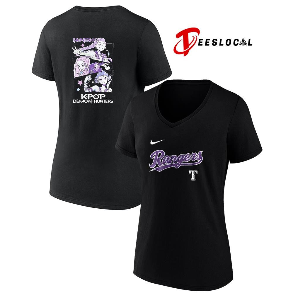 Texas Rangers K-Pop Demon Hunters art shirt