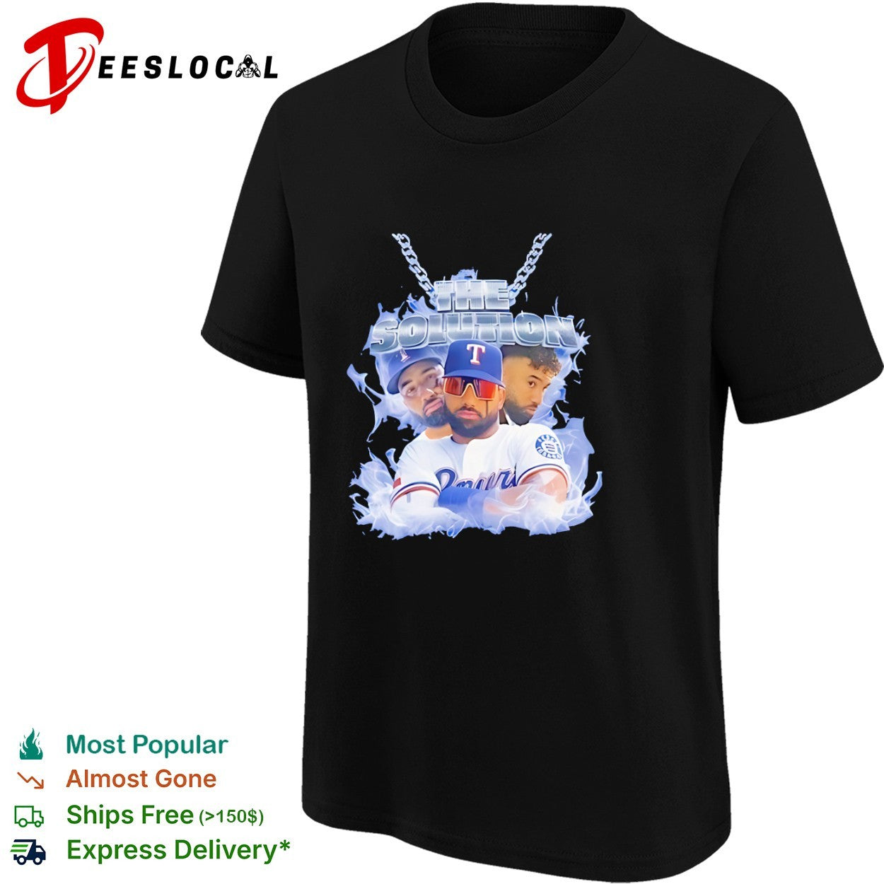Texas Rangers the solution player portraits shirt