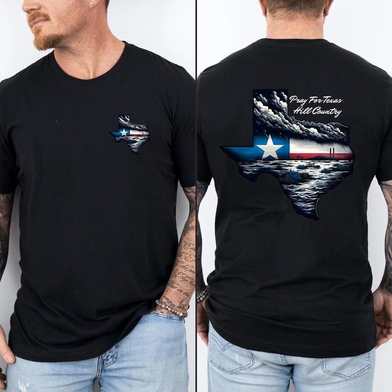 Texas Strong Flood T-Shirt, Pray For Texas Hill Country Hoodie, Texas Floods Sweatshirt, Camp Mystic Flood Support...