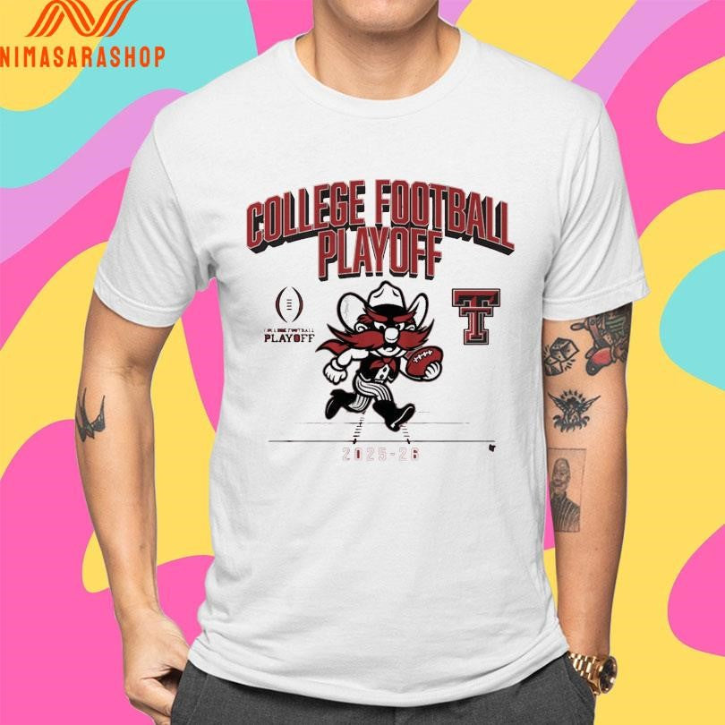 Texas Tech Red Raiders Football College Football Playoff 2025-2026 Mascot Shirts