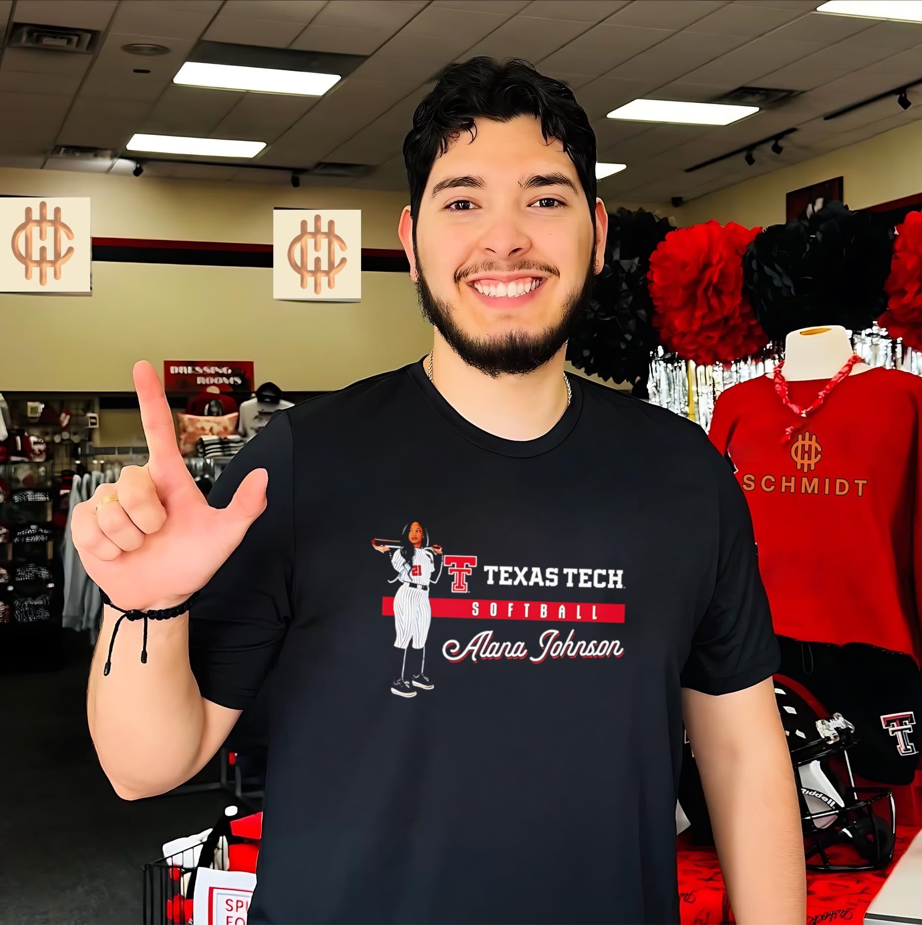 Texas Tech Softball Alana Johnson portrait shirt