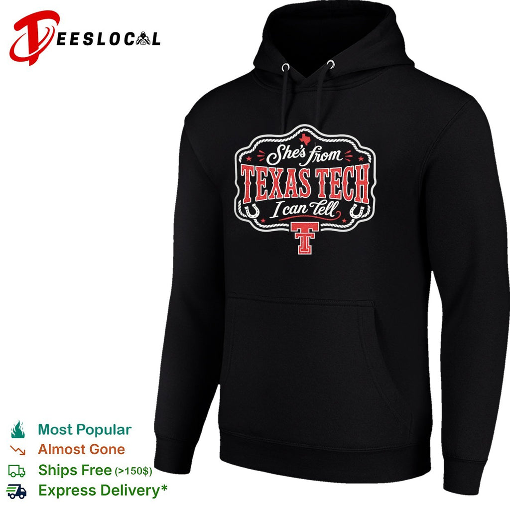 Texas Tech team logo shes from I can tell shirt