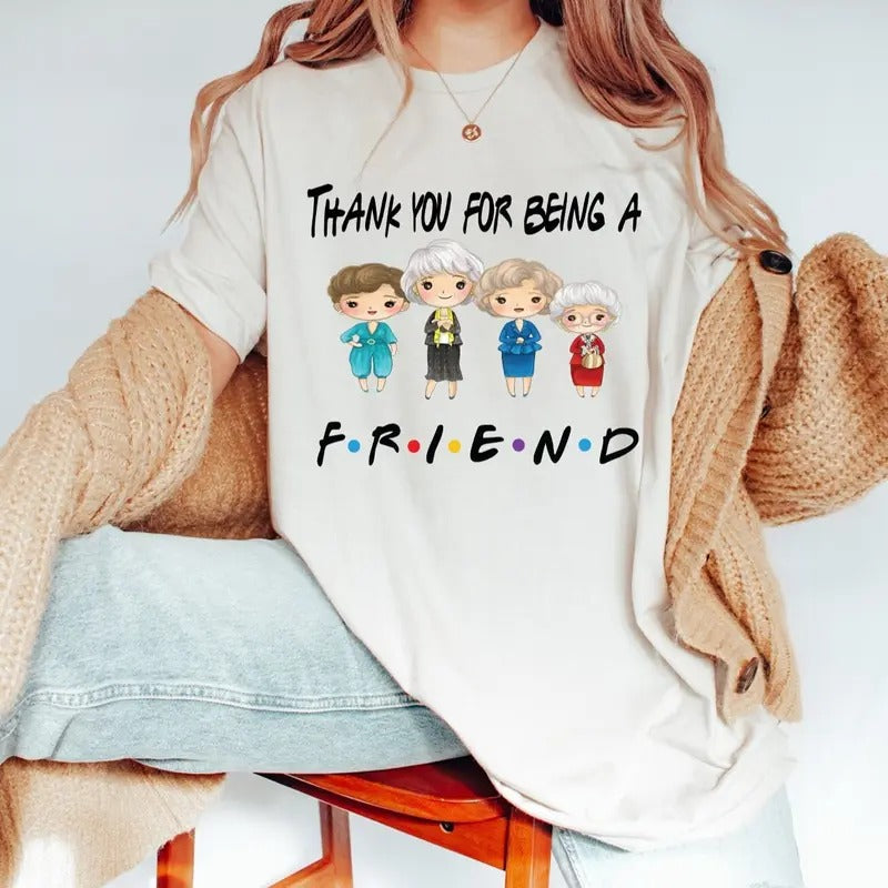 Thank You For Being A Friend Shirt, The Golden Girls , Golden Warhol Girls Vintage Shirt, The Golden Girls Fan Shirt,...