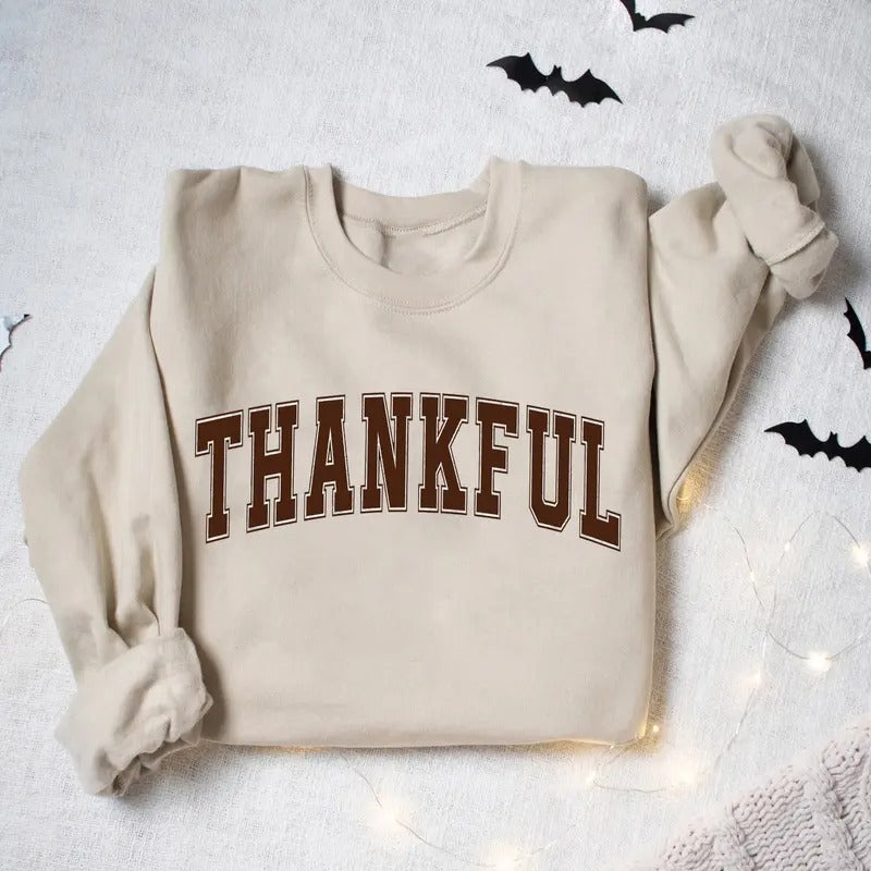 Thankful Sweatshirt, Thankful Fall Thanksgiving Shirt, Womens Thanksgiving Sweatshirt, Cute Thanksgiving Shirt, Fall...