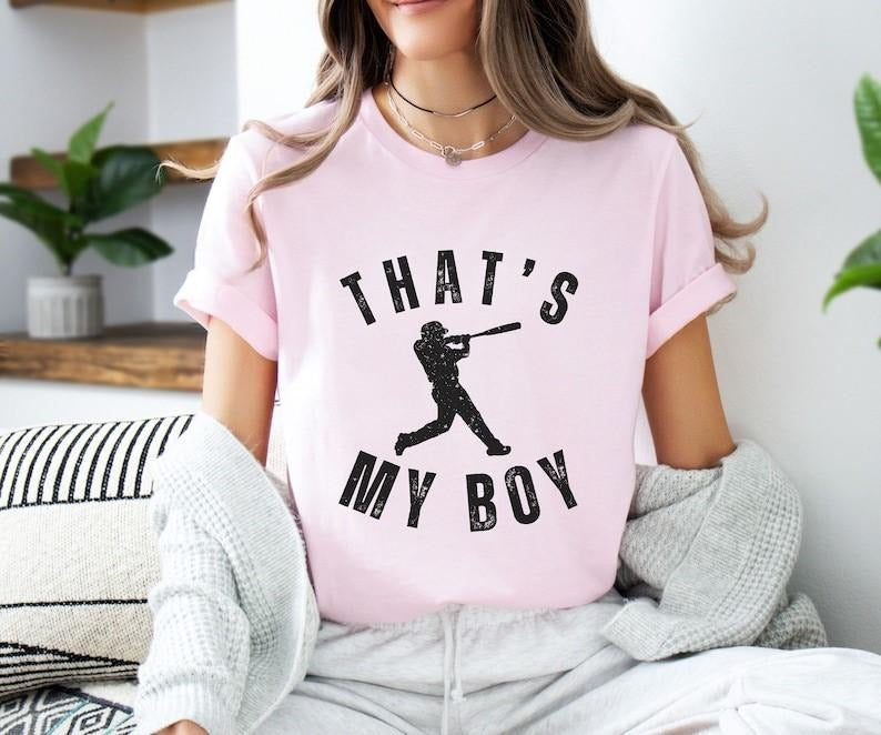 That's My Boy Baseball Mom Tshirt, Cute Baseball Mom Shirt, Baseball Mom Sweatshirt, Baseball Gifts Hoodie