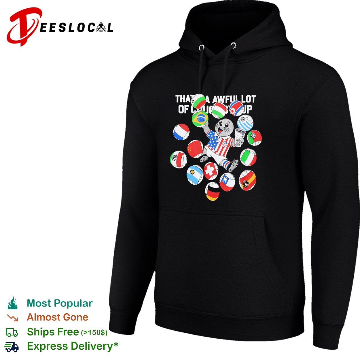 That’s a awful lot of cough syrup mascot flags collage shirt