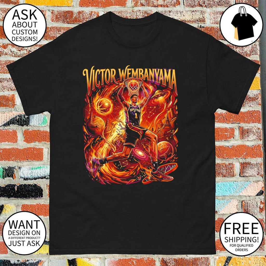 The Alien UFO Space Victor Wembanyama dunk San Antonio Spurs Basketball vintage shirt