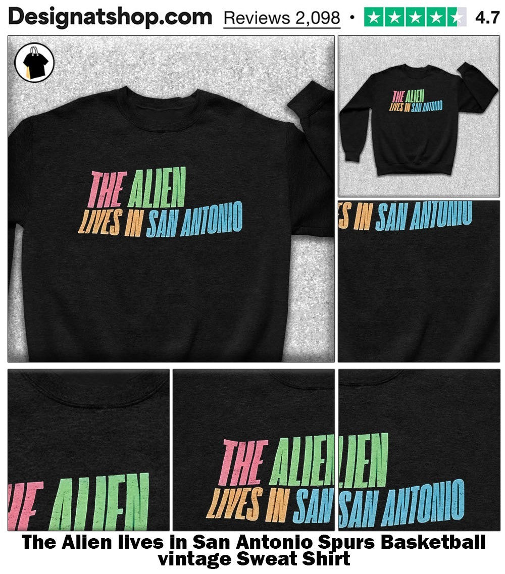 The Alien lives in San Antonio Spurs Basketball vintage shirt