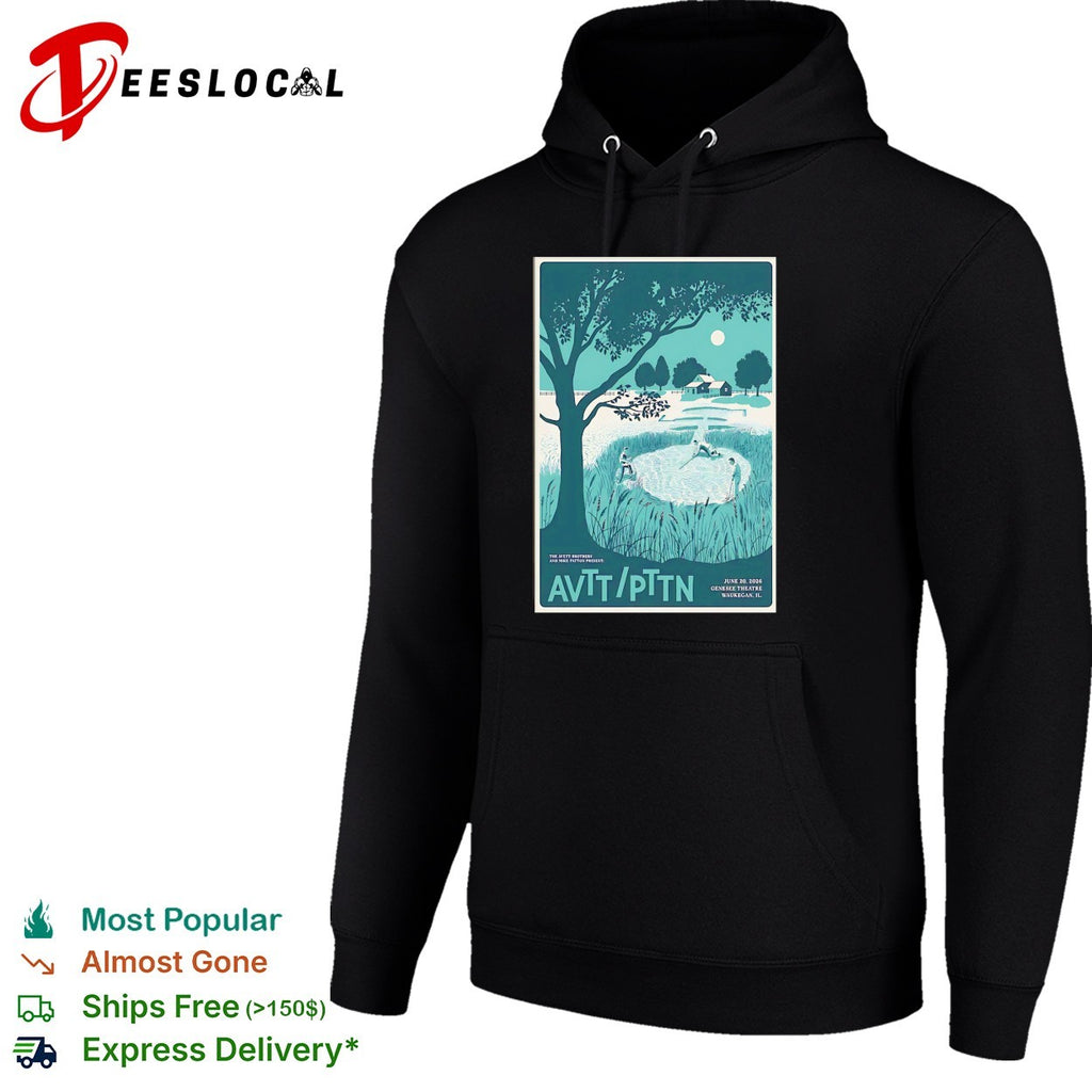 The Avett Brothers and Mike Patton AVTT PTTN teal poster shirt