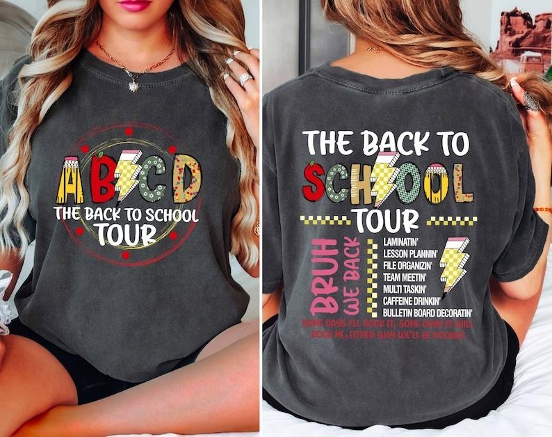 The Back To School Tour Shirt,ABCD Teacher Shirt,Teacher Gift, Back To School,First Day Of School Teacher Shirt,Teacher...