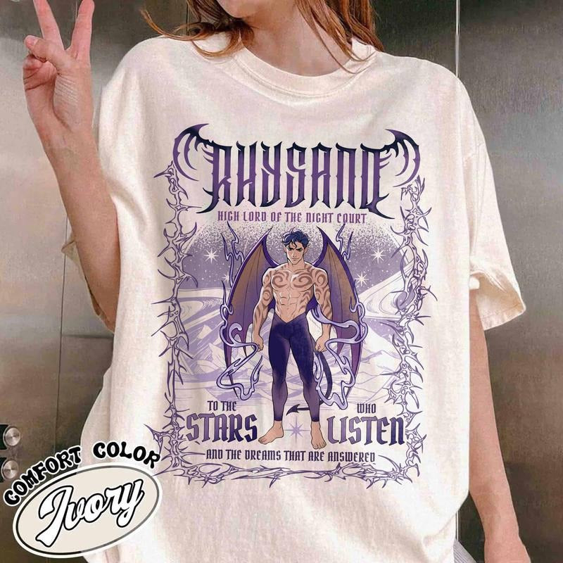 Bat Rhysand Shirt Acotar Shirt Rhysand Acotar Night Court Illyrians Rhysand Shirt Rhysand Shirt Bookish Shirt Book Lovers T-Shirts, Hoodie, Sweatshirt