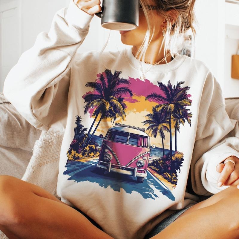 The Beach Club Shirt Trendy Summer Aesthetic Beach Shirt Retro Beach Girl Funny Sarcastic Mom Mother's Day 3 Hoodie...