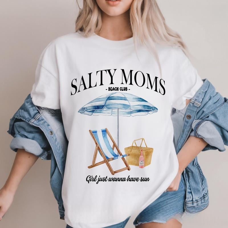 The Beach Club Shirt Trendy Summer Aesthetic Beach Shirt Retro Beach Girl Funny Sarcastic Mom Mother's Day 5 Hoodie...