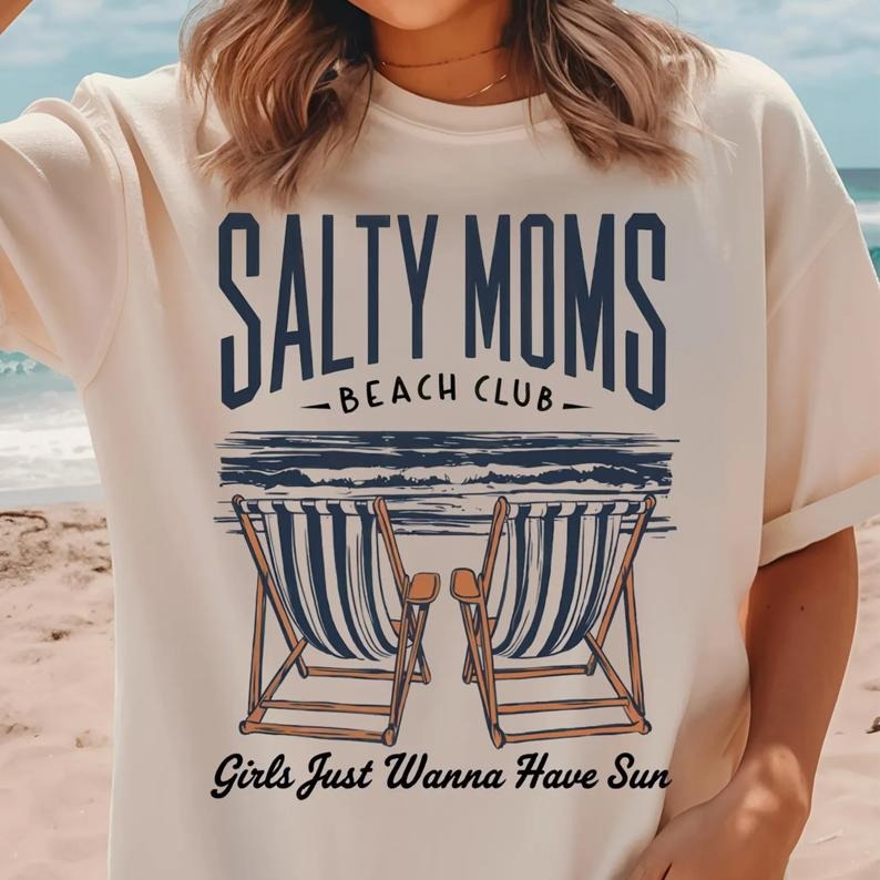 The Beach Club Shirt, Trendy Summer, Aesthetic Beach Shirt, Retro Beach Girl, Funny Sarcastic Mom, Mother's Day Hoodie...