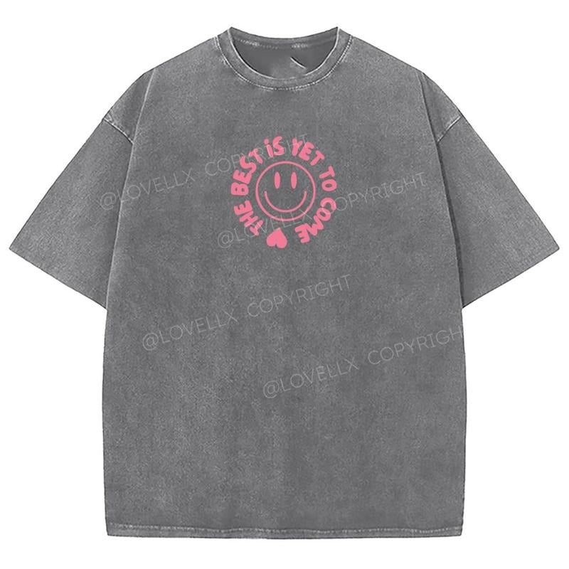 The Best Is Yet To Come Washed T-Shirt, Christian Jesus  t shirts, Vintage 90s Graphic Tee Gift Cotton Top Womenswear...
