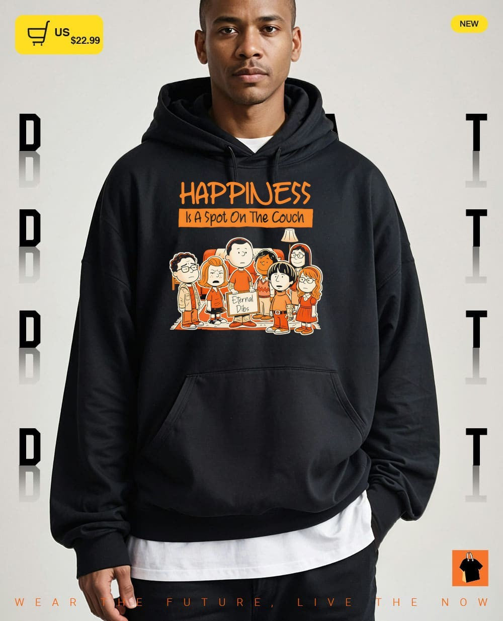 The Big Bang Theory Eternal Dibs Happiness is a spot on the couch shirt