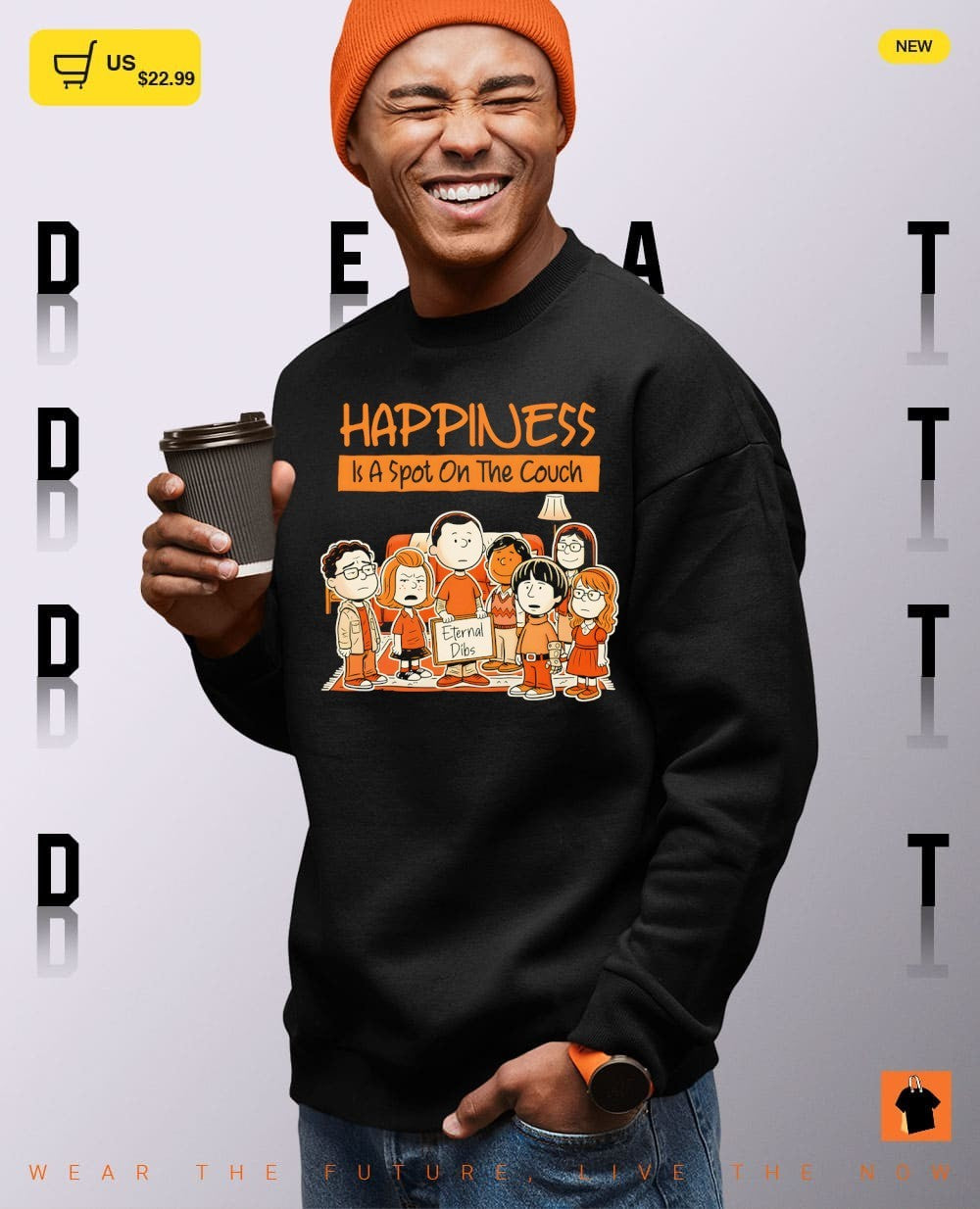 The Big Bang Theory Eternal Dibs Happiness is a spot on the couch shirt