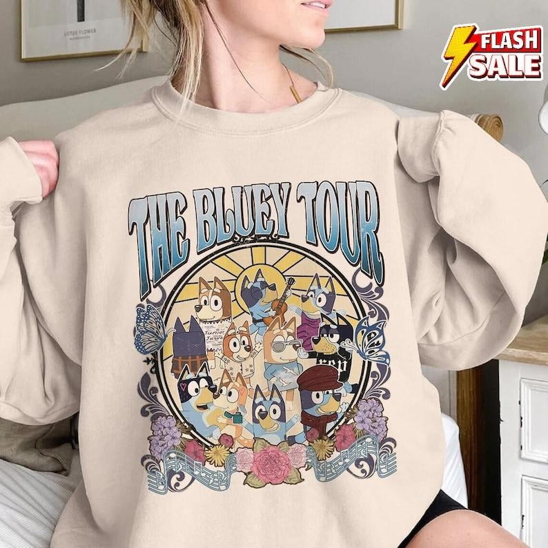 The Bluey Tour Shirt, Funny Bluey Characters Shirt,  Bluey Family Shirt, Bluey Family Birthday Shirt, Blue Dog Tour...