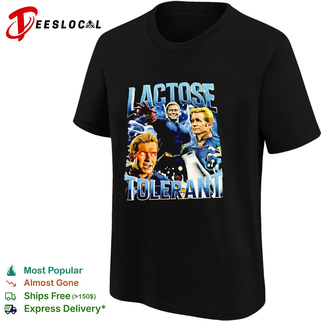 The Boys Homelander lactose tolerant milk parody shirt