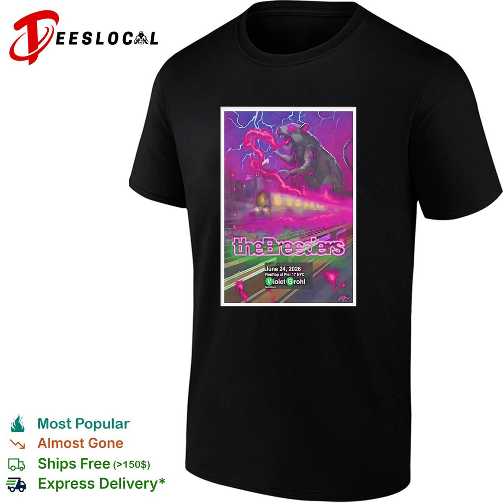 The Breeders June 24 2026 Pier 17 concert shirt