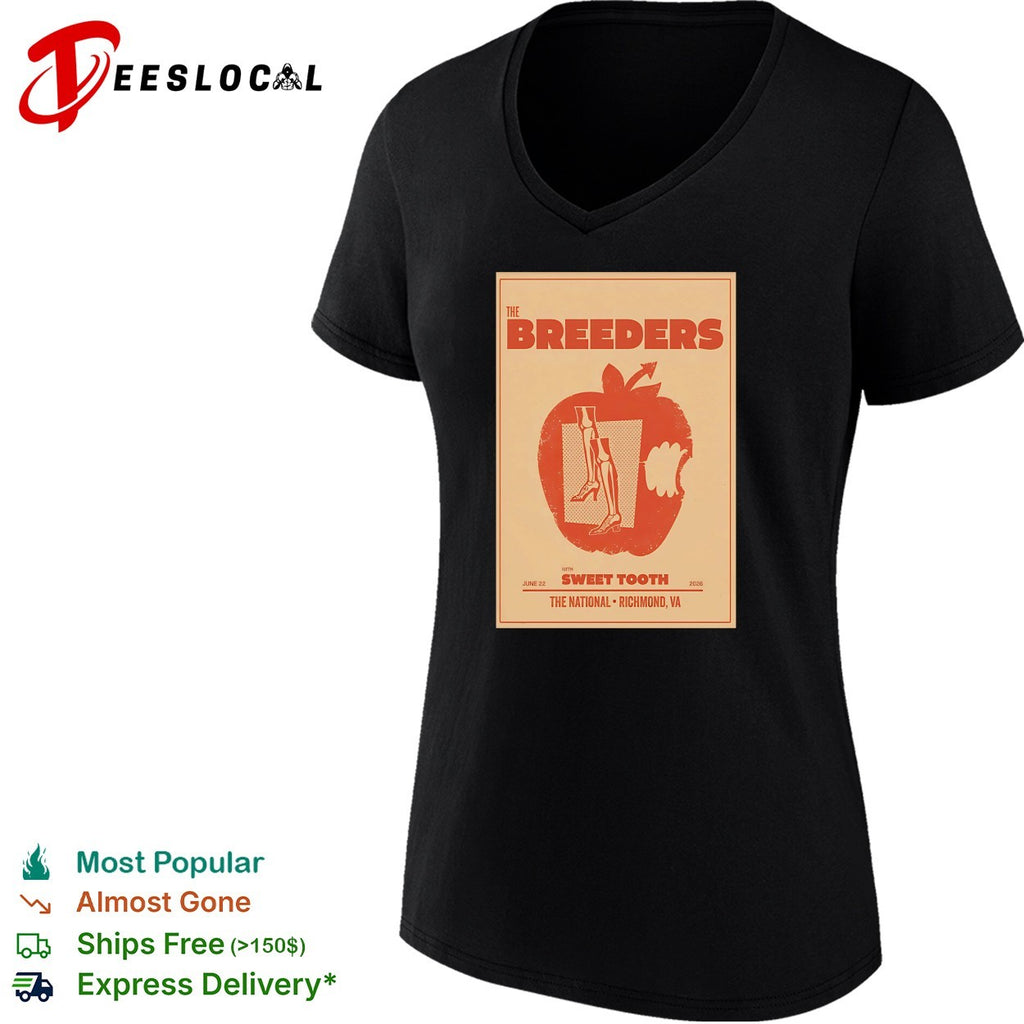 The Breeders with Sweet Tooth The National Richmond Virginia poster shirt