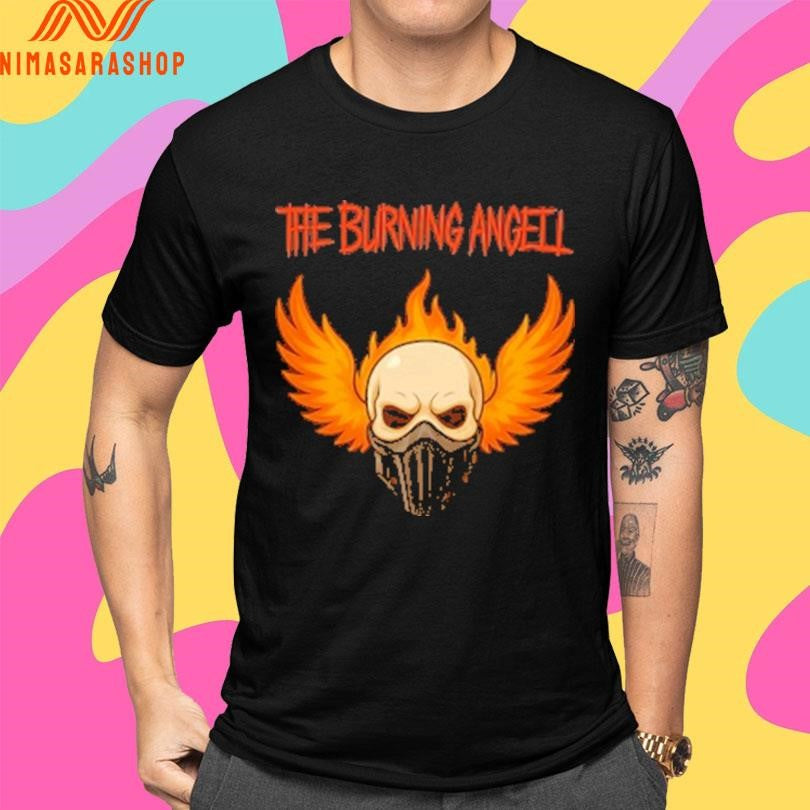 The Burning Angel Skull Shirts
