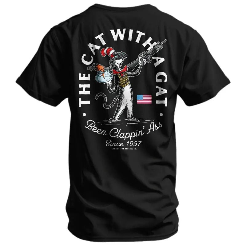 The Cat With A Gat Remix Men's T-Shirt Hoodie, Sweatshirt | PrintMintTees.com