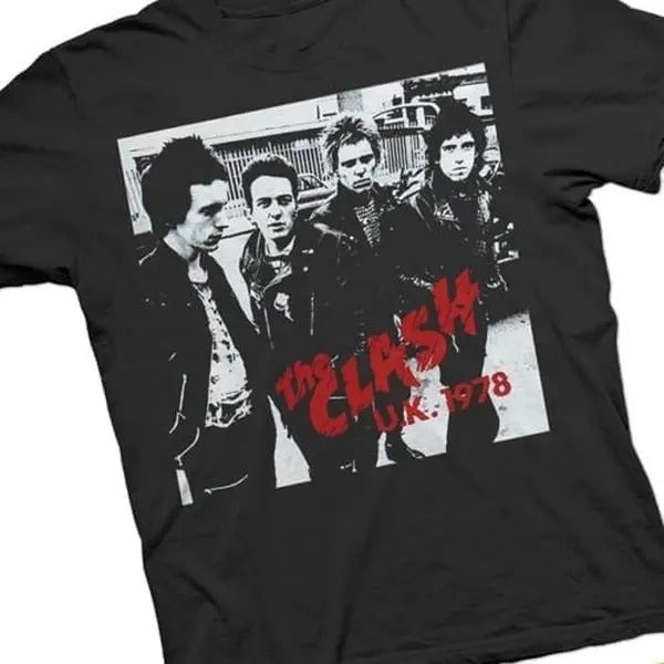 The Clash Band 1978 Rare Vintage T-Shirt Hoodie Sweatshirt | PrintMintTees.com