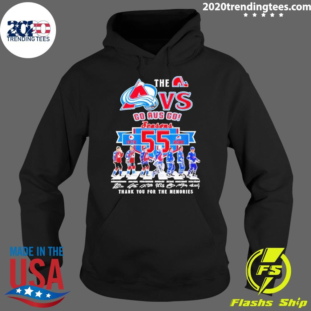 The Colorado Avalanche Go Avs Go 55th Seasons 1972-2026 Thank You For The Memories Players Signatures Shirt
