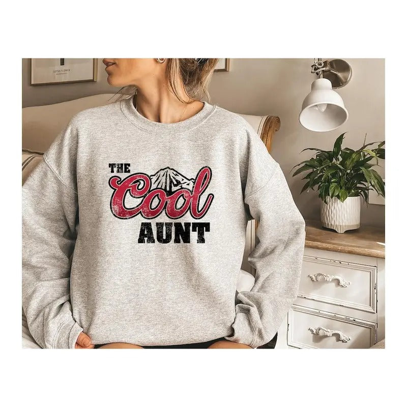 The Cool Aunt Shirt, Aunt Gift, Mothers Day Shirt Hoodie Sweatshirt | PrintMintTees.com