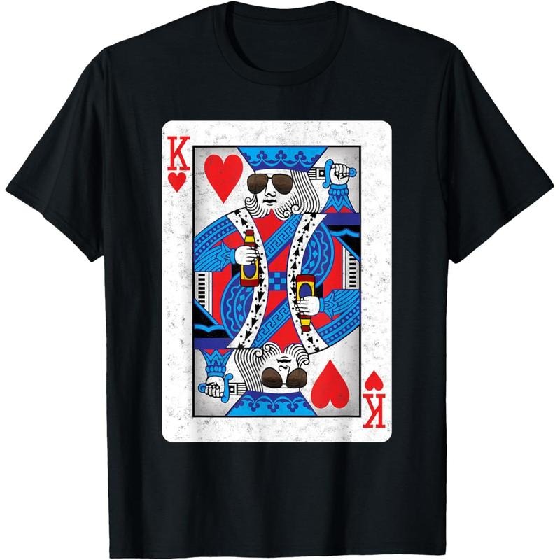 The Cool King of Hearts - Funny Poker Night T-Shirt made in usa Hoodie Sweatshirt | PrintMintTees.com