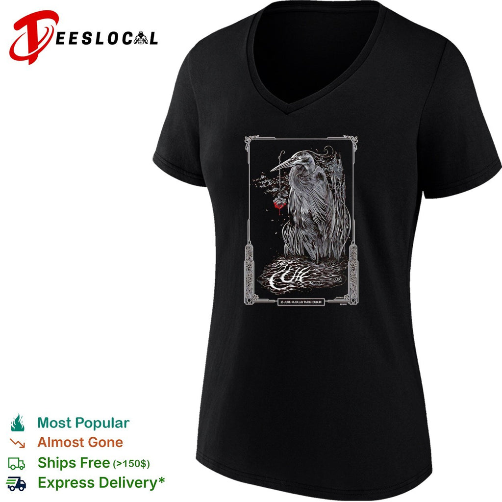 The Cure 26 June Marlay Park Dublin concert poster shirt