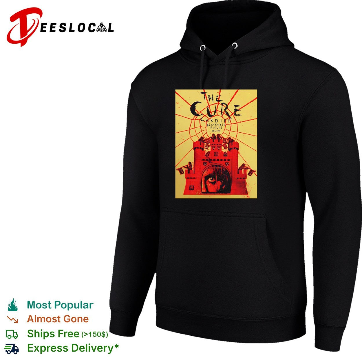 The Cure Cardiff Wales at Blackweir Fields On 24 June 2026 shirt