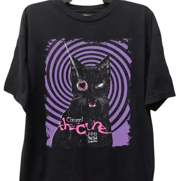 The Cure Love Cat Album Shirt, 90s The Cure Tour Shirt, Rock Music Band TShirt Hoodie Sweatshirt | PrintMintTees.com