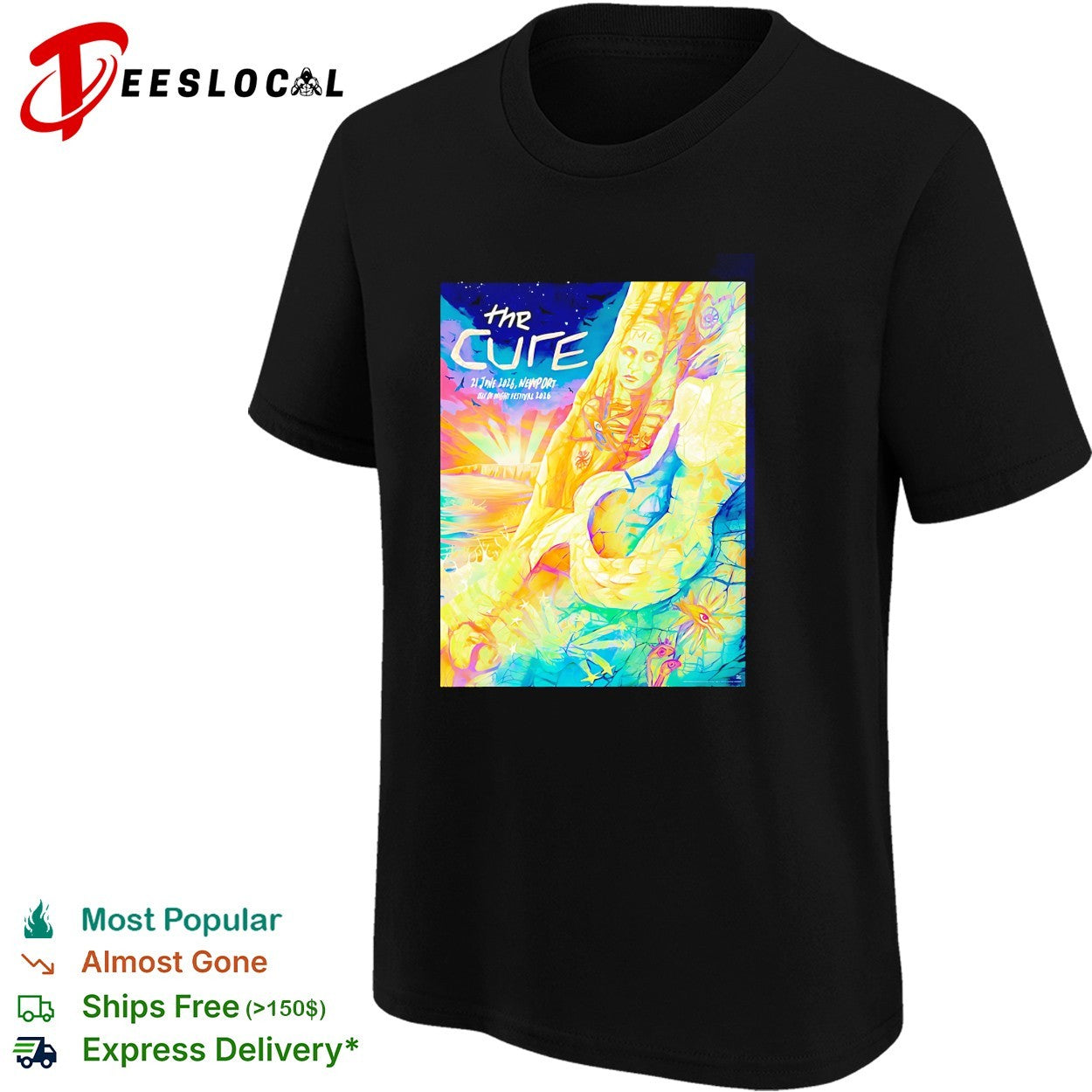 The Cure Newport UK 2026 Isle of Wight Festival On 21 June 2026 shirt