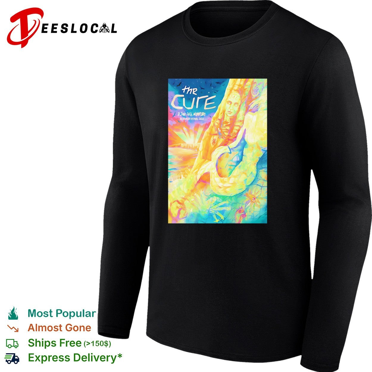 The Cure mermaid painting poster shirt