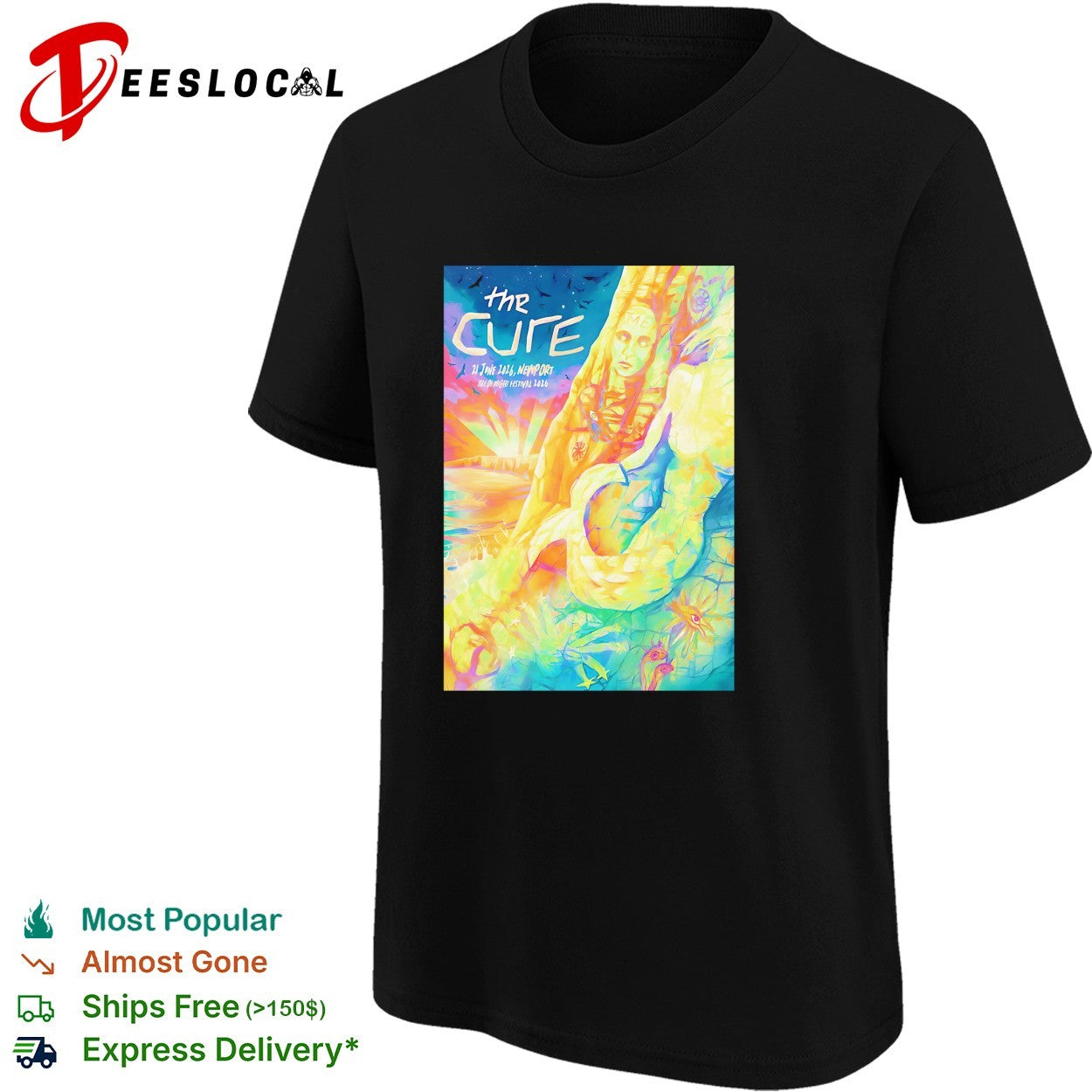 The Cure mermaid painting poster shirt