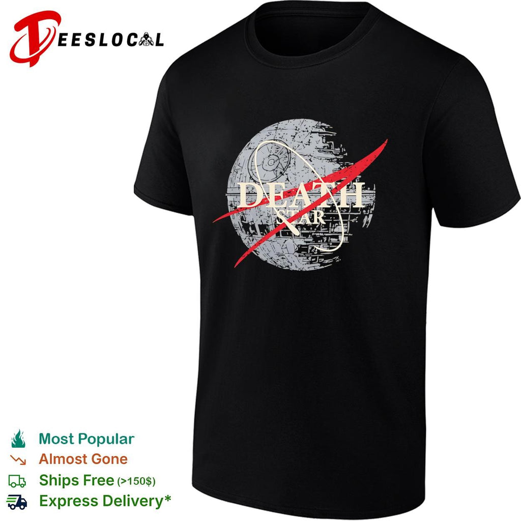 The Death Star and the NASA logo shirt