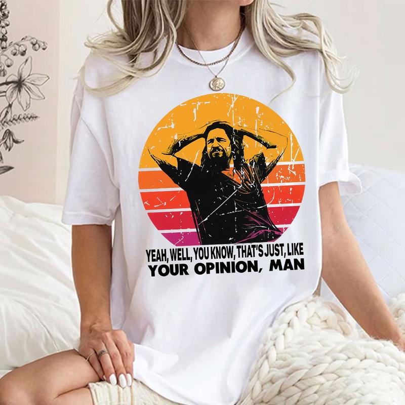 The Dude your opinion man The Big Lebowski, Funny Movie Quote Inspired Shirt Hoodie Sweatshirt | PrintMintTees.com