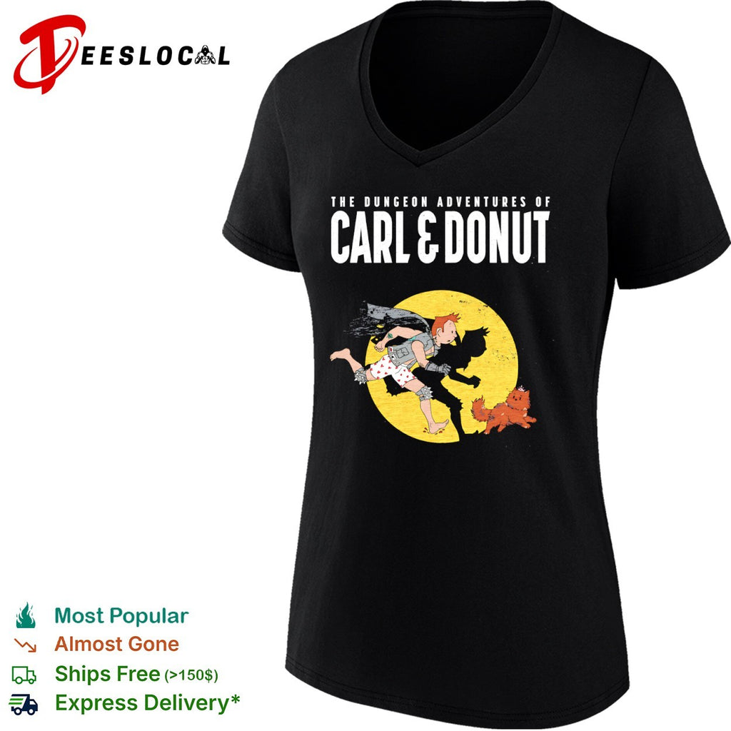 The Dungeon Adventures of Carl and Donut Tintin Shirt