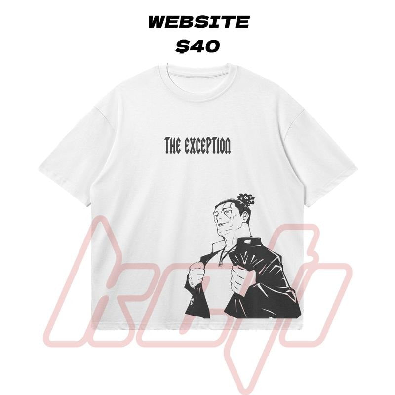 'The Exception' Todo Oversized Boxy Cotton T-Shirt Casual Crewneck JuJutsu Kaisen Hoodie Sweatshirt | PrintMintTees.com