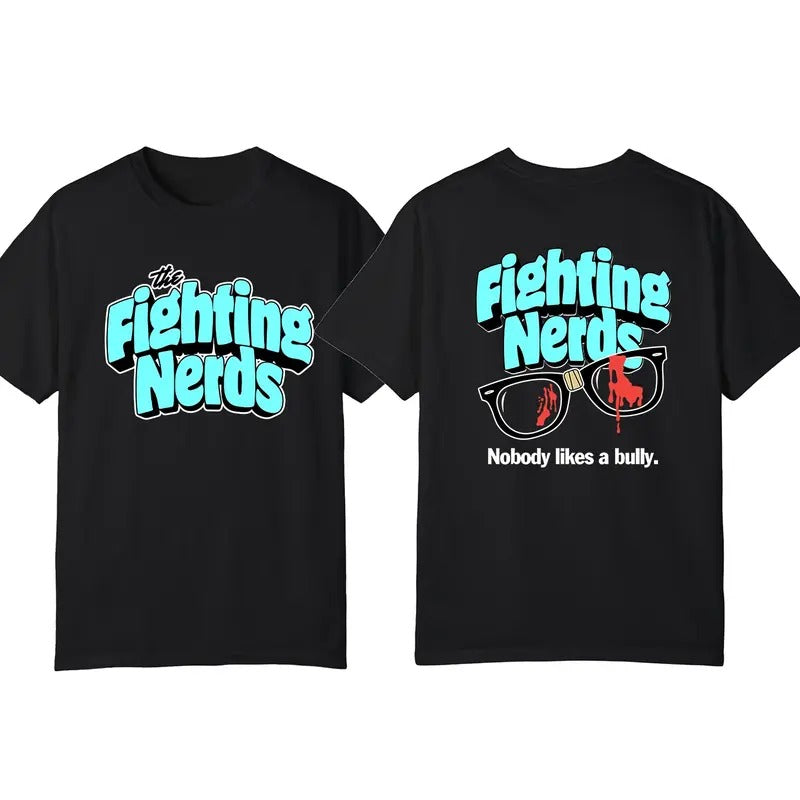The Fighting Nerds Bloody Glasses Shirt, MMA UFC Tee, Gift For Fans Cotton Crewneck Hoodie Sweatshirt | PrintMintTees.com