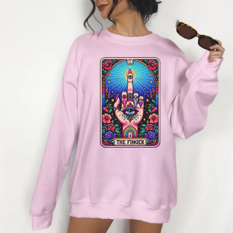 The Finger Tarot- Unisex Crewneck Sweatshirt